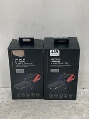 2 X ADVANCED LITHIUM JUMP STARTER 3L