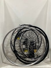 6 X ASSORTED WHEELS TO INCLUDE KX MTB 26" DOUBLEWALL Q/R SCREW ON REAR WHEEL RIM BRAKE BLACK