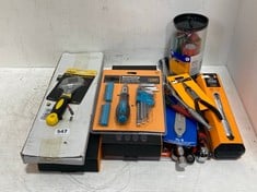 QTY OF ASSORTED TOOLS TO INCLUDE ADVANCED 8 PIECE SCREWDRIVER SET