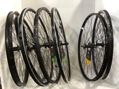 7 X ASSORTED WHEELS TO INCLUDE KX MTB 27.5" 650B DOUBLEWALL Q/R SCREW ON WHEEL RIM BRAKE BLACK