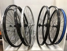 5 X ASSORTED WHEELS TO INCLUDE KX HYBRID 700C DOUBLE WALL QR CASSETTE REAR WHEEL DISC BRAKE BLACK