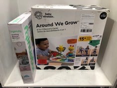 BABY EINSTEIN AROUND WE GROW 4-IN-1 DISCOVERY CENTER TO INCLUDE INGENUITY SOOTHING BOUNCER MORRISON