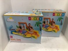 2 X INTEX WET SET COLLECTION DINO PLAY CENTER