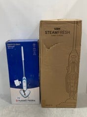 RUSSELL HOBBS STEAM & CLEAN LIGHTWEIGHT STEAM MOP TO INCLUDE VAX STEAM FRESH COMBI CLASSIC STEAM CLEANER S86-SF-CC