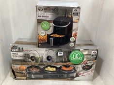 DAEWOO TRIPLE SLOW COOKER TO INCLUDE DAEWOO 2L COMPACT AIR FRYER