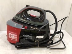 MORPHY RICHARDS POWER STEAM ELITE+ STEAM GENERATOR IRON IN BLACK/RED 332013 - RRP £229