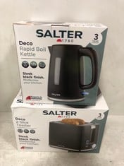 SALTER DECO 2-SLICE TOASTER TO INCLUDE SALTER DECO RAPID BOIL KETTLE