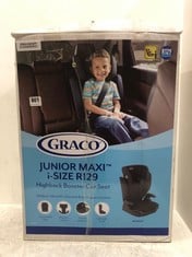 GRACO JUNIOR MAXI I-SIZE R129 HIGHBACK BOOSTER CAR SEAT