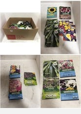 BOX OF ASSORTED SEEDS TO INCLUDE UNWINS LETTUCE ALLSORTS