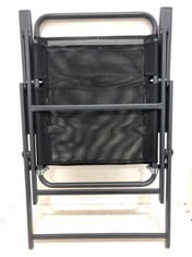 6 X ASDA GEORGE BLACK NETTED SUN LOUNGER CHAIR