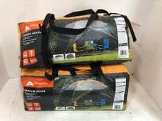 2 X OZARK TRAIL SCREEN HOUSE GREY/ORANGE