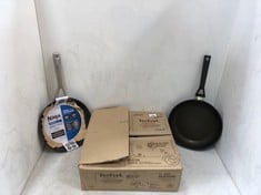 5 X ASSORTED PANS TO INCLUDE TEFAL 3PC INGENIO 6 REMOVABLE HANDLE INDUCTION PAN SET