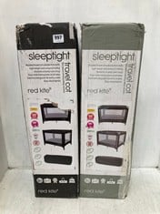 2 X RED KITE SLEEPTIGHT TRAVEL COT