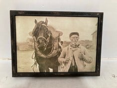 12 X STONE THE CROWS FISHERMAN AND HORSE PRINT - LNG 33CMS - TOTAL RRP £264