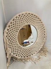 4 X STONE THE CROWS MEDIUM CLASSIC MACRAME MIRROR - - TOTAL RRP £240