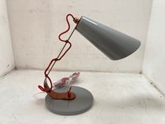 1 X STONE THE CROWS T DUCK SMALL DESK LAMP IN DARK GREY COPPER