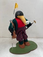 2 X STONE THE CROWS ERNIE - GOLFER- HEIGHT 44CM - TOTAL RRP £120