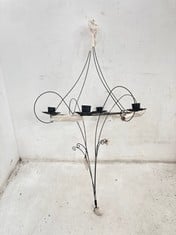 4 X STONE THE CROWS HANGING BIG TOP CANDELABRA - HEIGHT 60CM - TOTAL RRP £152