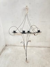 4 X STONE THE CROWS HANGING BIG TOP CANDELABRA - HEIGHT 60CM - TOTAL RRP £152