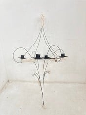 4 X STONE THE CROWS HANGING BIG TOP CANDELABRA - HEIGHT 60CM - TOTAL RRP £152