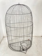 2 X STONE THE CROWS SET OF 3 WALL BIRDCAGES - HGT 41/50/64CM - TOTAL RRP £140