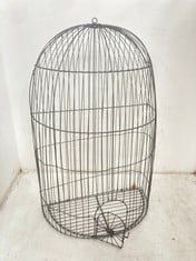 2 X STONE THE CROWS SET OF 3 WALL BIRDCAGES - HGT 41/50/64CM - TOTAL RRP £140