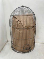 2 X STONE THE CROWS SET OF 3 WALL BIRDCAGES - HGT 41/50/64CM - TOTAL RRP £140