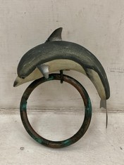 9 X STONE THE CROWS TOWEL RING - DOLPHIN - DIAMETER 13 CM - TOTAL RRP £252