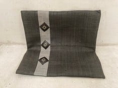 80 X STONE THE CROWS CUSHION COVER - BLACK/CHARCOAL -SQ 40CM - TOTAL RRP £1200