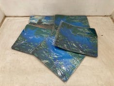 100 X STONE THE CROWS MONET WATERLILIES - MOUSE MAT -WTH 24CM - TOTAL RRP £400