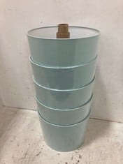 10 X STONE THE CROWS SHADE NUMBER FOUR : LIGHT AQUA - 22.5X24.5X17.5CMS - TOTAL RRP £260