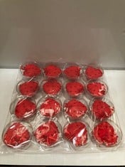 160 X STONE THE CROWS MEDIUM RED HEART WITH BEADS - TOTAL RRP £480