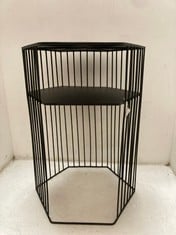 LA REDOUTE INTERIEURS TOPIM METAL WIRE BEDSIDE TABLE GBT303 - RRP £145