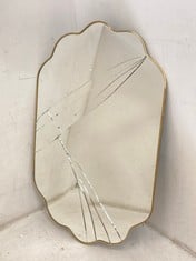 LA REDOUTE INTERIEURS BRASS MIRROR 35X55CM GNW537