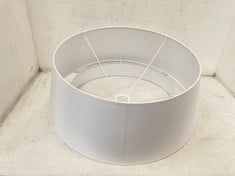 LA REDOUTE AMPM EPILOGON 50CM DIAMETER DOUBLE LAMPSHADE WHITE CDY694 - RRP £85