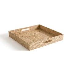 LA REDOUTE AMPM RABIA RATTAN TRAY, NATURAL GJQ008 - RRP £50