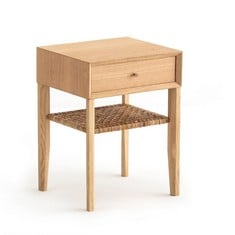 LA REDOUTE AMPM DAWUD OAK BEDSIDE TABLE NATURAL GEG878 - RRP £260