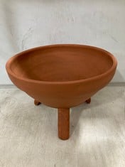 12 X STONE THE CROWS LARGE FOOTED BOWL - ORANGE - TOTAL RRP £192