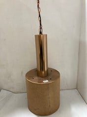 1 X STONE THE CROWS LARGE COPPER HANGING LIGHT