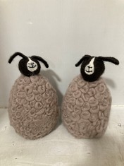 16 X STONE THE CROWS LARGE UPRIGHT JACOB SHEEP - TOTAL RRP £256