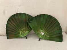 24 X STONE THE CROWS ANAHAW LEAF - SINGLE - WIDTH 32CM - TOTAL RRP £288