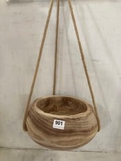 5 X STONE THE CROWS LARGE DEEP ROUND HANGING PLANTER