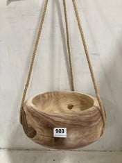 5 X STONE THE CROWS LARGE DEEP ROUND HANGING PLANTER