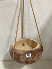 5 X STONE THE CROWS LARGE DEEP ROUND HANGING PLANTER