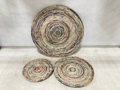 48 X STONE THE CROWSSET OF 5 LOW ROUND BOWLS-DIA 15/20/25/30/35CM - TOTAL RRP £1056