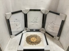 4 X ASSORTED JOHN LEWIS FRAMED ART PRINTS TO INCLUDE JOHN LEWIS EMMA SCARVEY 'FLOWER FACE II' FRAMED PRINT