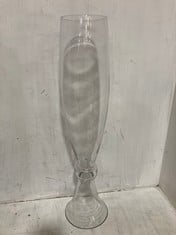 12 X STONE THE CROWS LARGE GOBLET VASE - HEIGHT 58CMS - TOTAL RRP £336