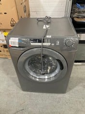 CANDY ULTRA FREESTANDING WASHING MACHINE IN GREY - MODEL NO. HCU1492DGGE/1-80 - RRP £349 (ZONE 3)