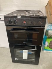 WILLOW TWIN CAVITY ELECTRIC COOKER IN BLACK - MODEL NO. WE50TSB - RRP £279 (ZONE 3)