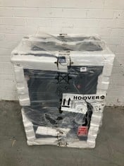 HOOVER FREESTANDING WASHING MACHINE IN BLACK - MODEL NO. H3W582DBBE/1-80 - RRP £300 (ZONE 2)